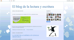 Desktop Screenshot of delecturayescritura.blogspot.com