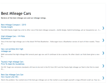 Tablet Screenshot of bestmileagecars.blogspot.com