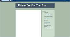 Desktop Screenshot of edu-teacher.blogspot.com