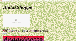 Desktop Screenshot of andakshoppe.blogspot.com