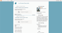 Desktop Screenshot of ladulcecancion.blogspot.com
