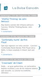 Mobile Screenshot of ladulcecancion.blogspot.com