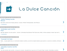 Tablet Screenshot of ladulcecancion.blogspot.com