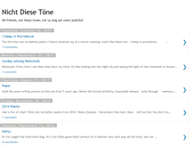 Tablet Screenshot of nichtdiesetone.blogspot.com