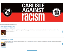 Tablet Screenshot of carlisleagainstracism.blogspot.com