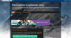 Desktop Screenshot of earnonline-goodsites.blogspot.com