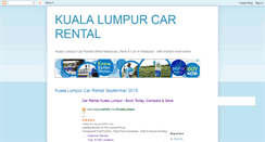 Desktop Screenshot of kuala-lumpur-car-rental.blogspot.com