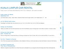 Tablet Screenshot of kuala-lumpur-car-rental.blogspot.com