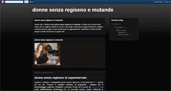 Desktop Screenshot of donnesenzaregiseno.blogspot.com