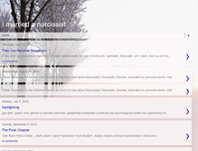Tablet Screenshot of narcissismathome.blogspot.com