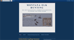 Desktop Screenshot of montanaelkhunting.blogspot.com