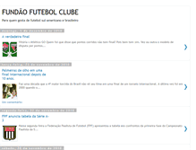 Tablet Screenshot of fundaodofutebol.blogspot.com