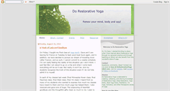 Desktop Screenshot of dorestorativeyoga.blogspot.com