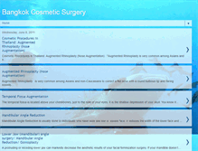 Tablet Screenshot of bangkokcosmeticsurgeryth.blogspot.com