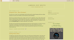 Desktop Screenshot of amberjoyknits.blogspot.com