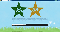 Desktop Screenshot of pakicricketres.blogspot.com