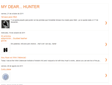 Tablet Screenshot of mydear-hunter.blogspot.com