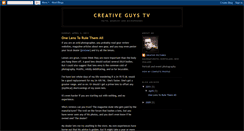 Desktop Screenshot of creativeguystv.blogspot.com