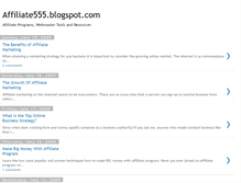 Tablet Screenshot of affiliate555.blogspot.com