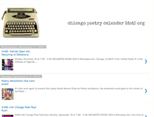 Tablet Screenshot of chicagopoetrycalendar.blogspot.com