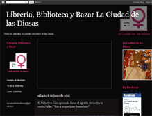 Tablet Screenshot of libreriabazardelasdiosas.blogspot.com