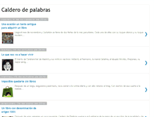 Tablet Screenshot of calderodepalabras.blogspot.com