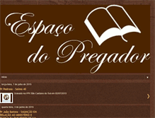 Tablet Screenshot of espacodopregador.blogspot.com