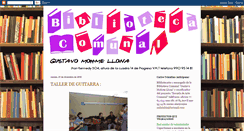 Desktop Screenshot of bibliotecacomunal.blogspot.com