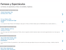 Tablet Screenshot of famososyespectaculos.blogspot.com