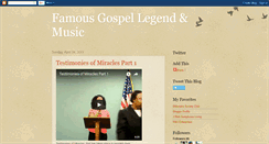 Desktop Screenshot of gospellegends.blogspot.com