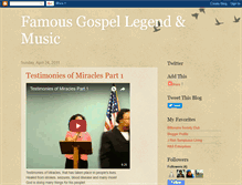 Tablet Screenshot of gospellegends.blogspot.com