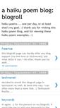 Mobile Screenshot of haiku-poems-blog-blogroll.blogspot.com