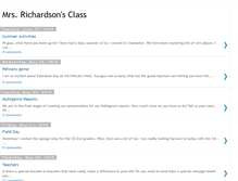 Tablet Screenshot of mrsrichardsonsclass.blogspot.com