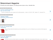 Tablet Screenshot of determinantnews.blogspot.com