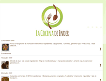 Tablet Screenshot of lacocinadeender.blogspot.com