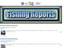 Tablet Screenshot of muskegonfishingreports.blogspot.com