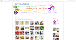 Desktop Screenshot of connieloufabrics.blogspot.com