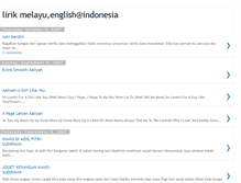 Tablet Screenshot of lirikmelayuenglish.blogspot.com