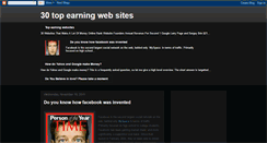 Desktop Screenshot of 30topearningwebsites.blogspot.com