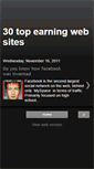 Mobile Screenshot of 30topearningwebsites.blogspot.com