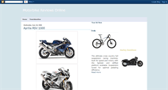 Desktop Screenshot of motoreviewonline.blogspot.com