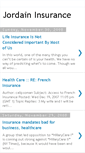 Mobile Screenshot of jordaininsurance.blogspot.com
