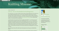 Desktop Screenshot of knittingmneme.blogspot.com
