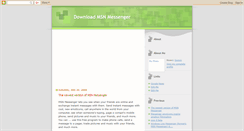 Desktop Screenshot of downloadmsnmessenger.blogspot.com