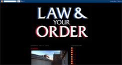Desktop Screenshot of lawandyourorder.blogspot.com