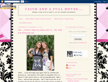 Tablet Screenshot of faithandafullhouse.blogspot.com