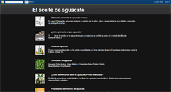 Desktop Screenshot of elaceitedeaguacate.blogspot.com