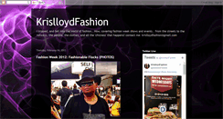 Desktop Screenshot of krislloydfashion.blogspot.com