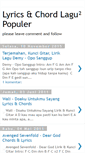 Mobile Screenshot of lyrics-chord.blogspot.com