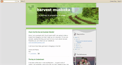 Desktop Screenshot of harvestmuskoka.blogspot.com